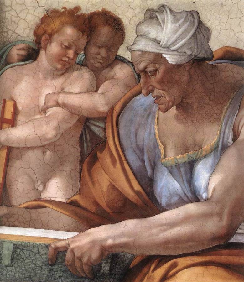 Michelangelo - Sibyles - La Sibyle de Cumes (Detail).jpg
